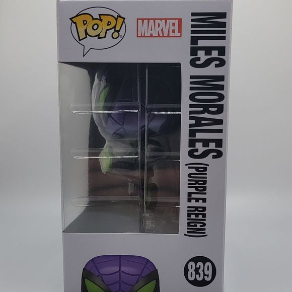 Spider-man Miles Morales Gamerverse Purple Reign Funko Pop 839 - Picture 2 of 6